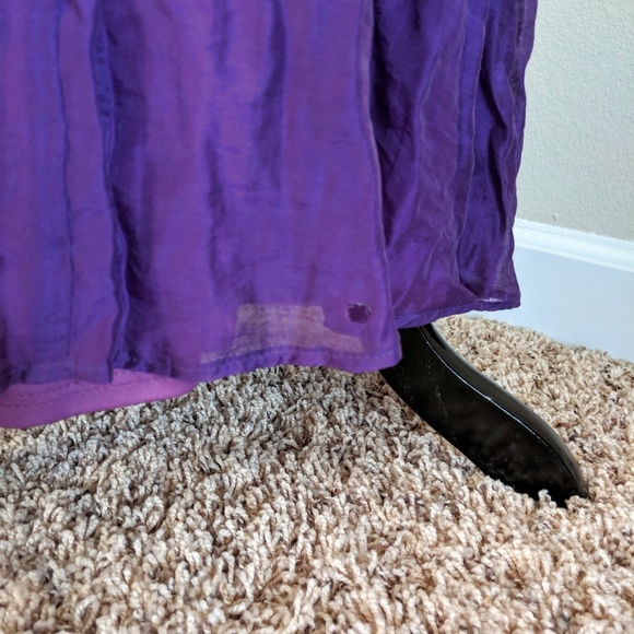 Purple Maxi Wrap Dress - Picture 6 of 8